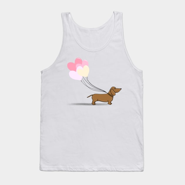 Dachshund Tank Top by The Pretty Pink Studio